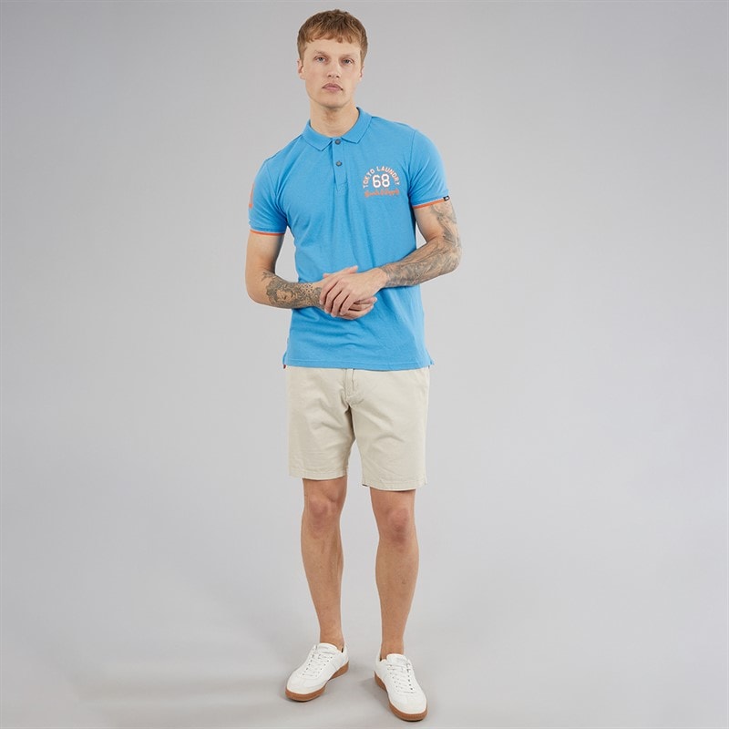 Tokyo Laundry Mens Sporty Polo Shirt Blue - Image 4