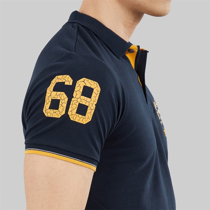 Tokyo Laundry Mens Sporty Polo Shirt Navy - Image 5