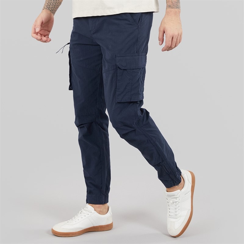 Tokyo Laundry Mens Costello Cargo Pants Navy