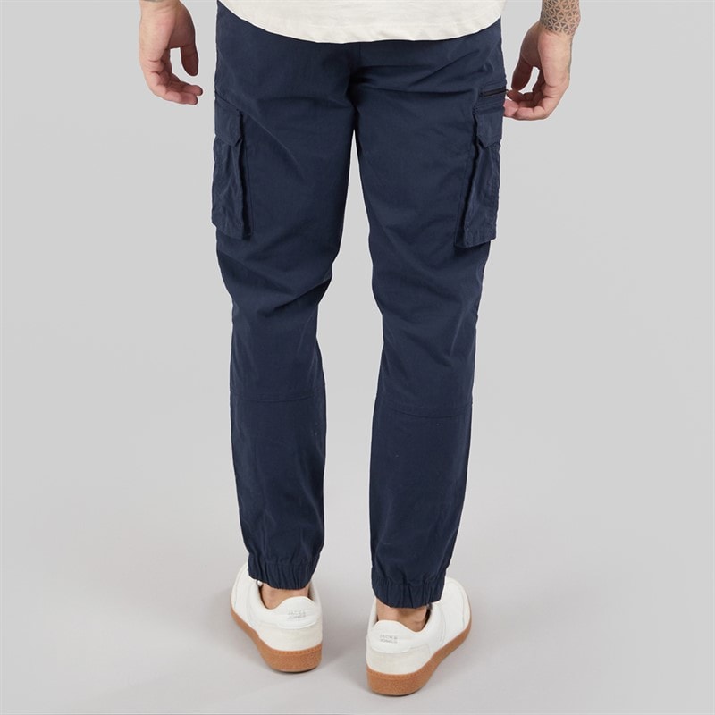Tokyo Laundry Mens Costello Cargo Pants Navy - Image 2