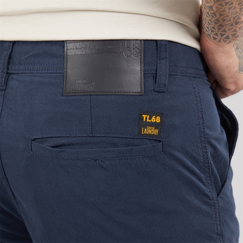 Tokyo Laundry Mens Costello Cargo Pants Navy - Image 3