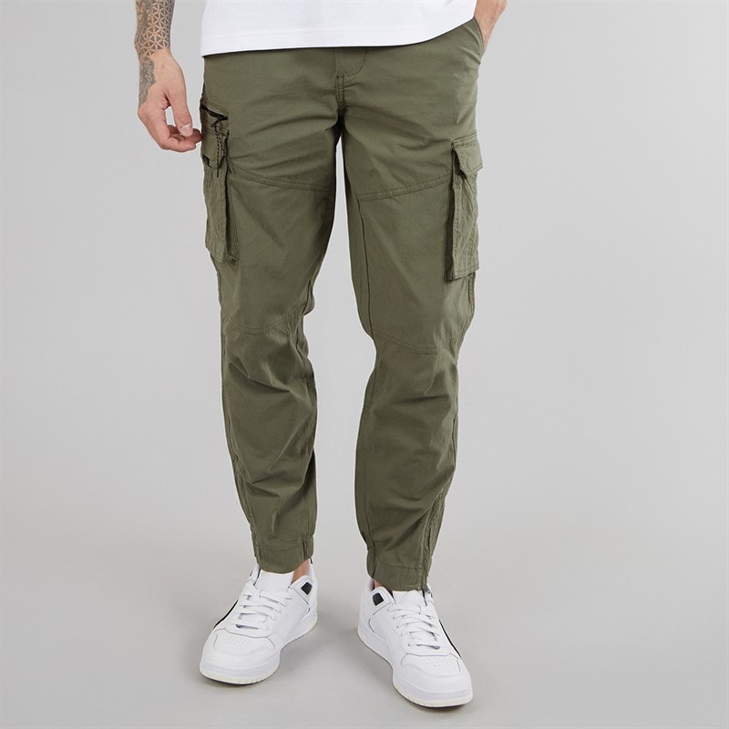 Tokyo Laundry Mens Costello Cargo Pants Olive