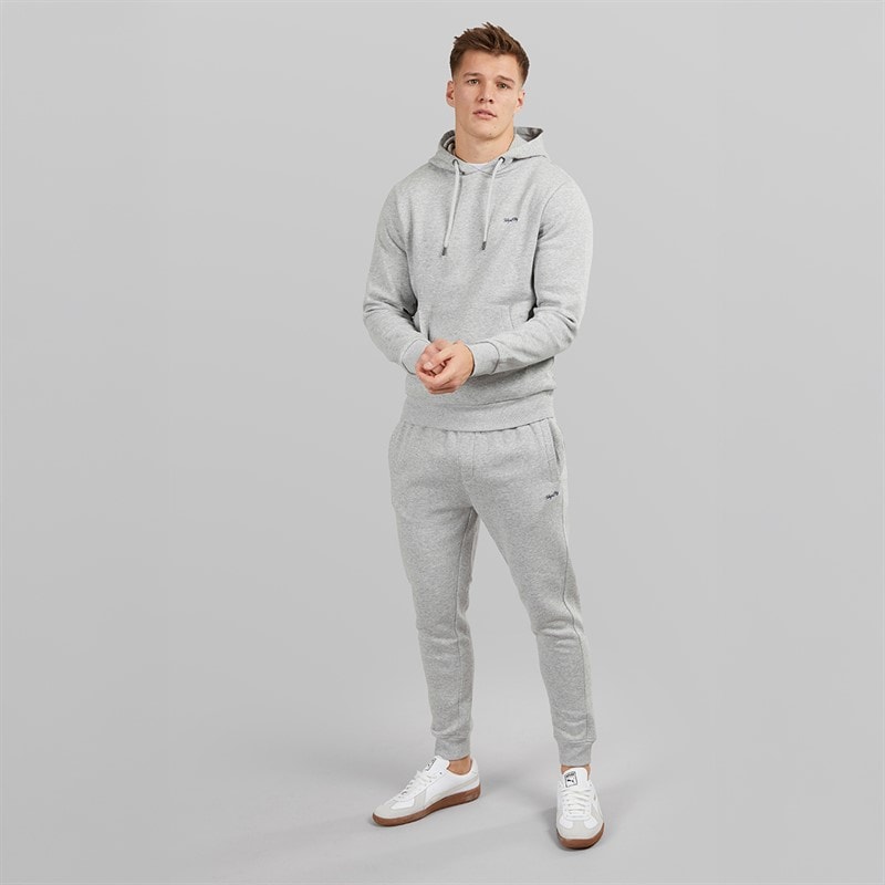 Tokyo Laundry Mens Throne Tracksuit Light Grey Marl - Image 4