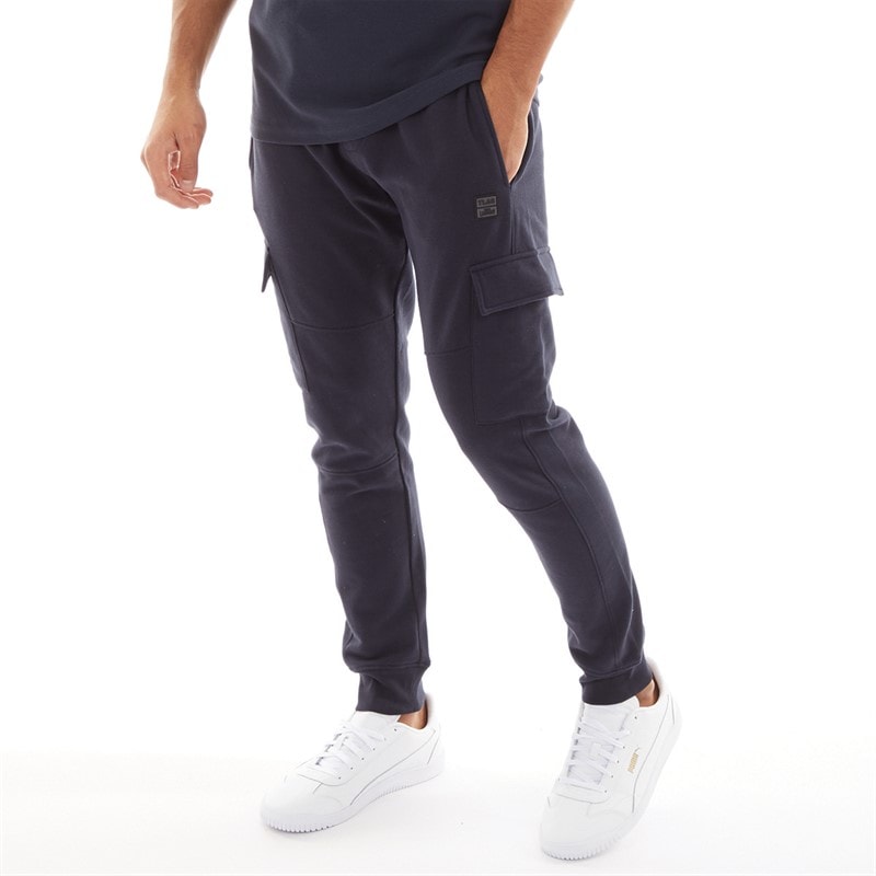 Tokyo Laundry Mens Veyle Joggers Navy - Image 1