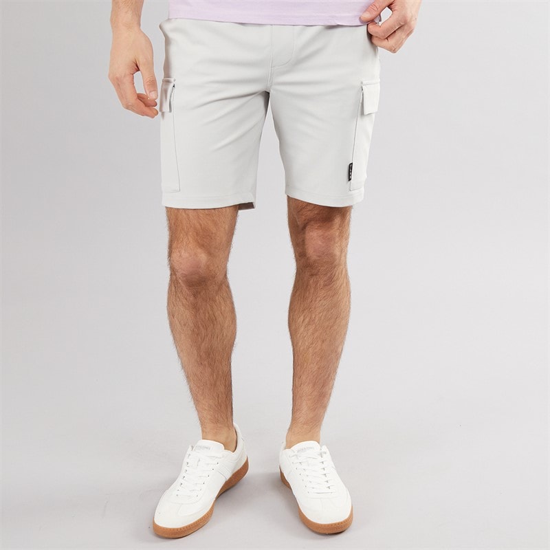 Tokyo Laundry Mens Brent Cargo Shorts Cream