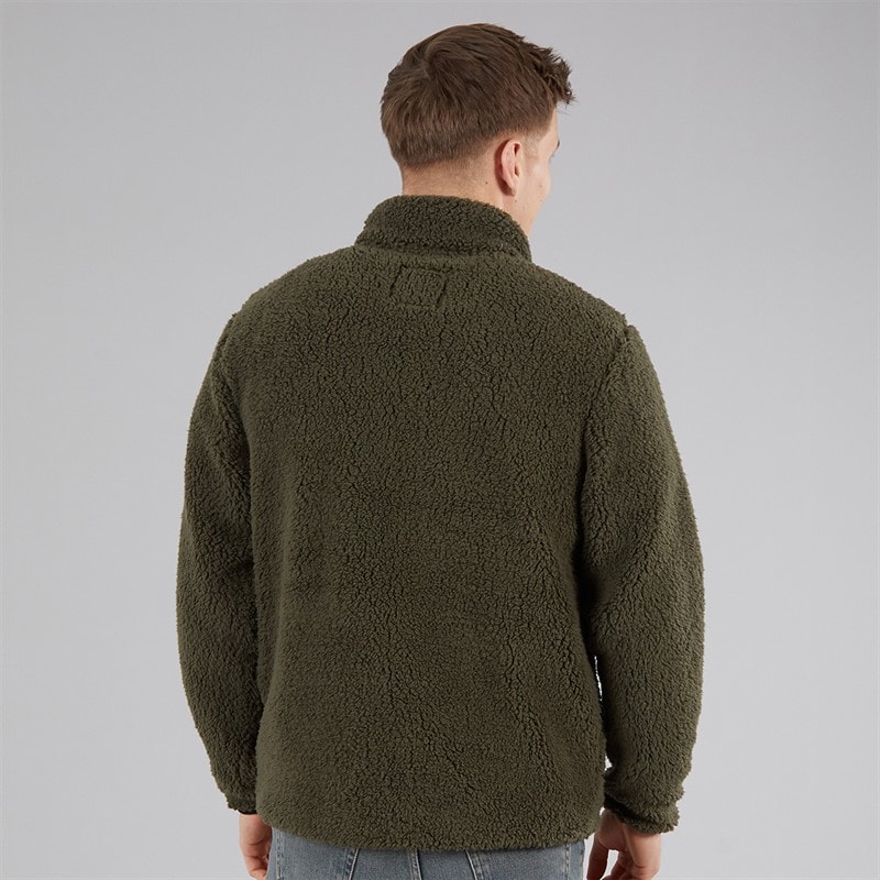 Tokyo Laundry Mens Palomas Funnel Neck Fleece Khaki - Image 2