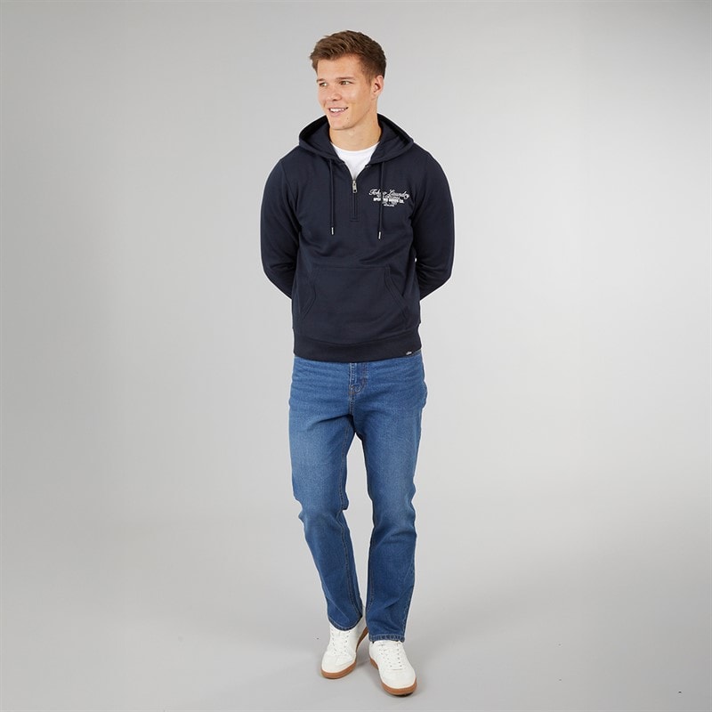 Tokyo Laundry Mens Morar Hoodie Navy - Image 4