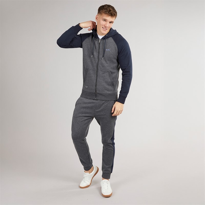 Tokyo Laundry Mens Richis Tracksuit Charcoal Marl - Image 1