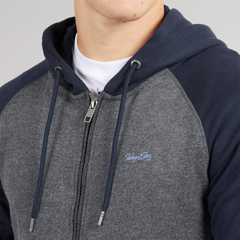 Tokyo Laundry Mens Richis Tracksuit Charcoal Marl - Image 3