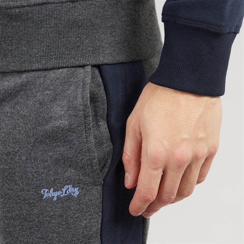 Tokyo Laundry Mens Richis Tracksuit Charcoal Marl - Image 5
