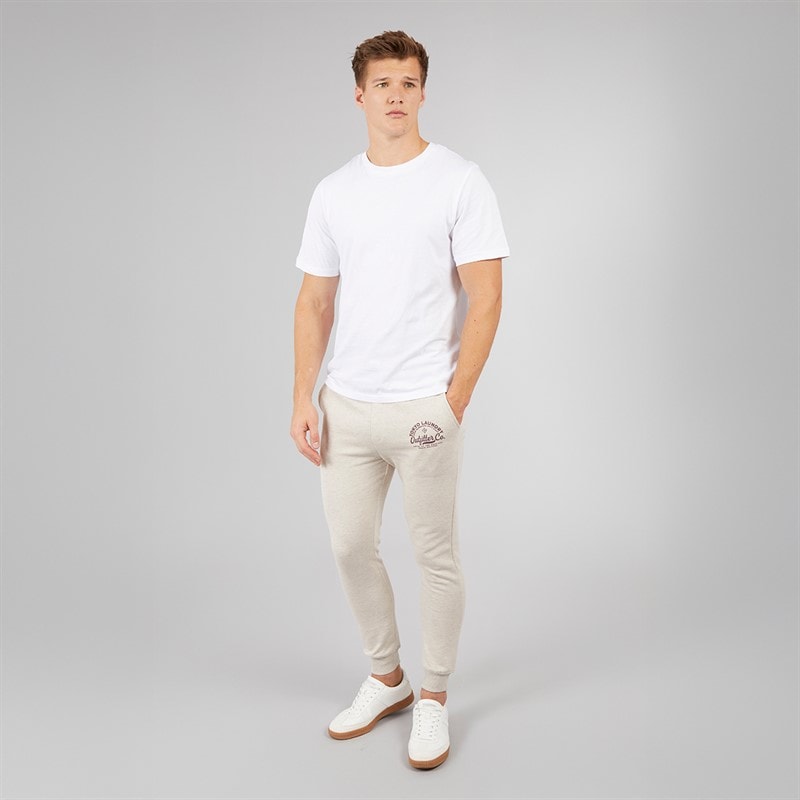 Tokyo Laundry Mens Coppice Joggers Oatmeal Marl - Image 4