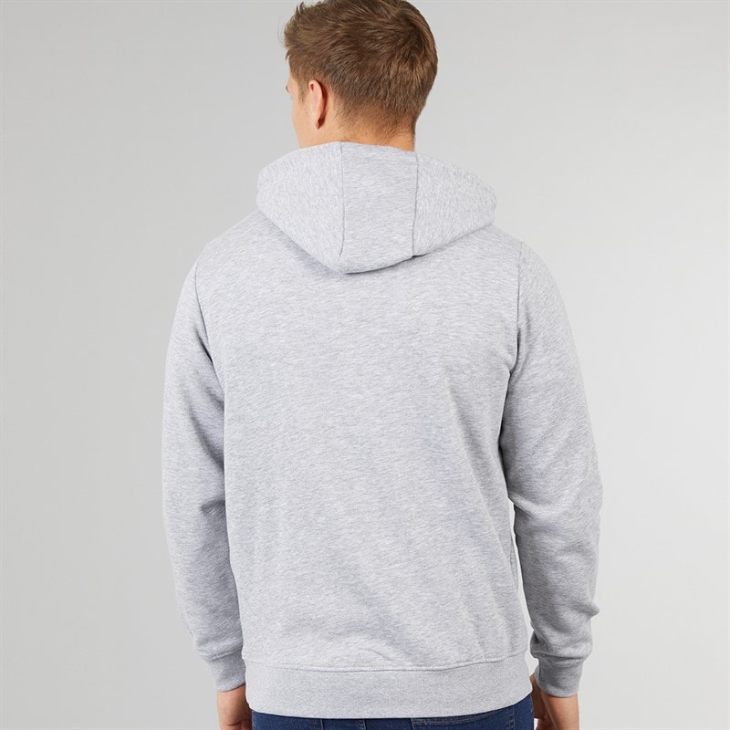 Tokyo Laundry Mens Cawthorn Hoodie Light Grey Marl - Image 2