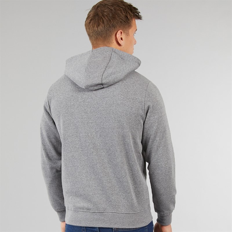 Tokyo Laundry Mens Ripon Zip Through Hoodie Mid Grey Marl - Image 2