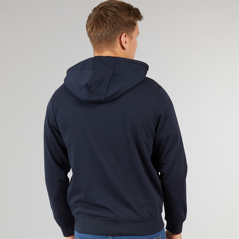 Tokyo Laundry Mens Ripon Zip Through Hoodie Navy - Image 2