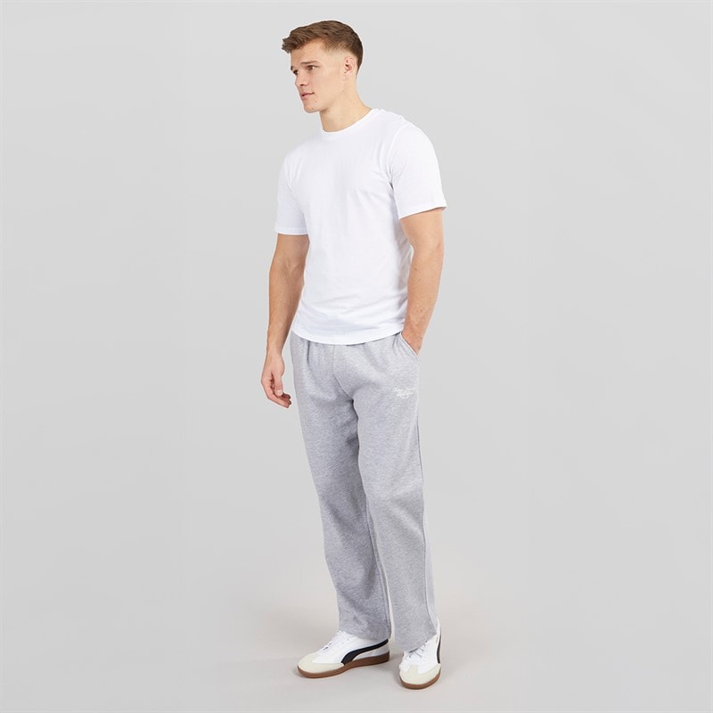 Tokyo Laundry Mens Bexli Wide Leg Joggers Light Grey Marl - Image 4