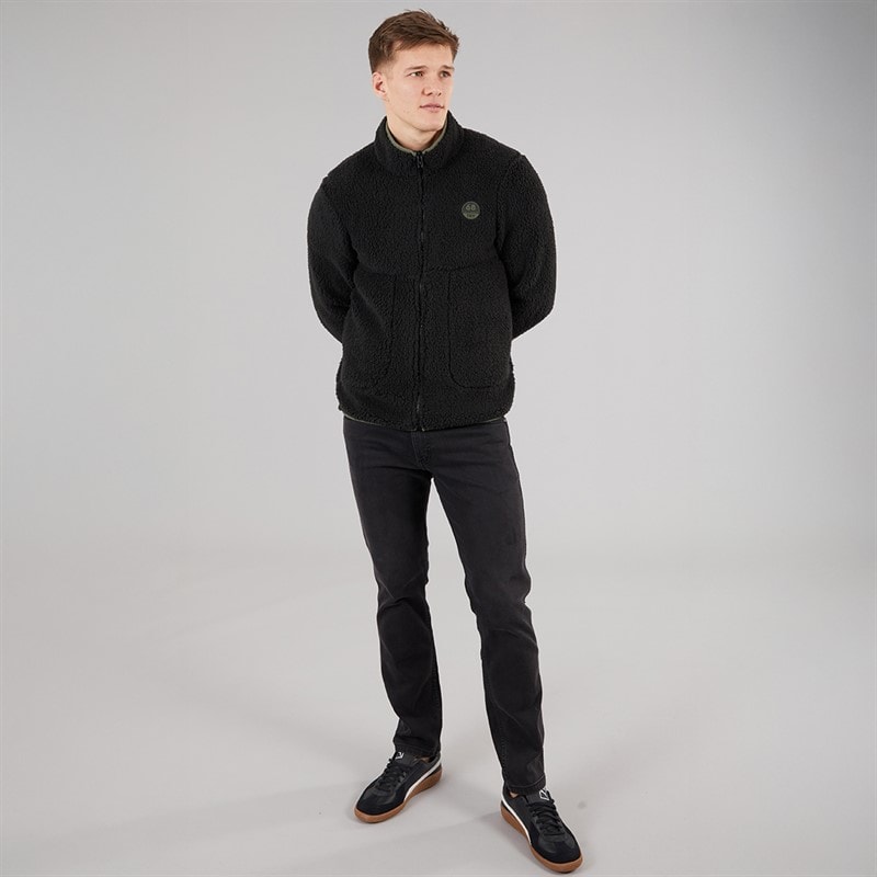 Tokyo Laundry Mens Palomas Funnel Neck Fleece Black - Image 4
