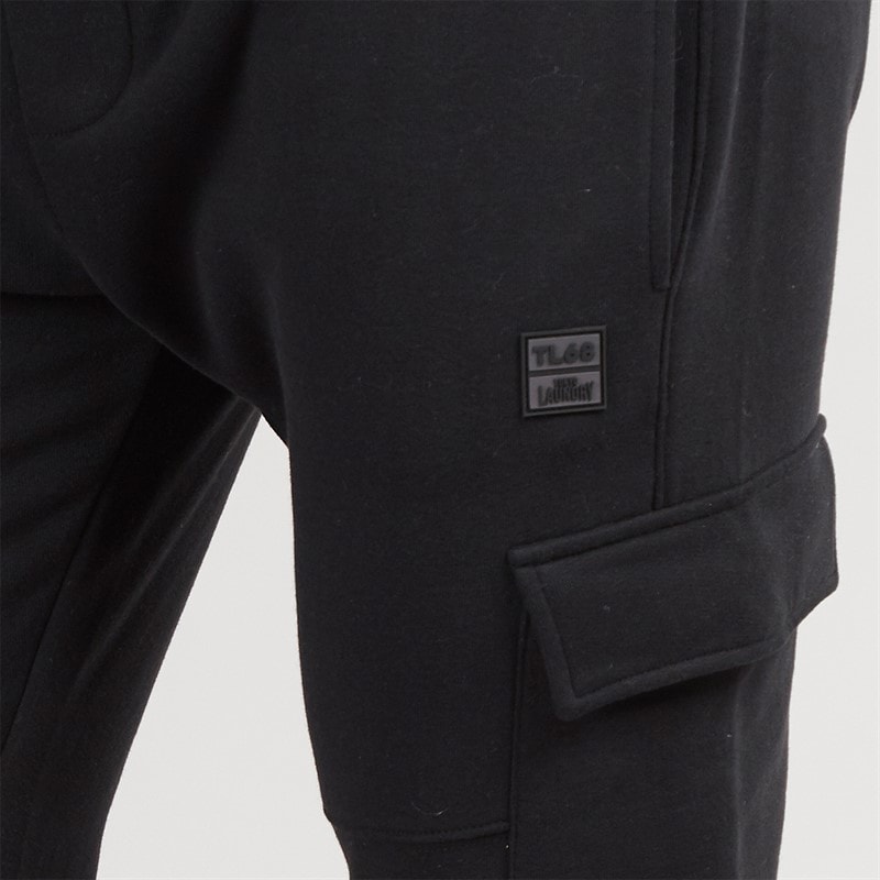 Tokyo Laundry Mens Veyle Cargo Joggers Black - Image 3