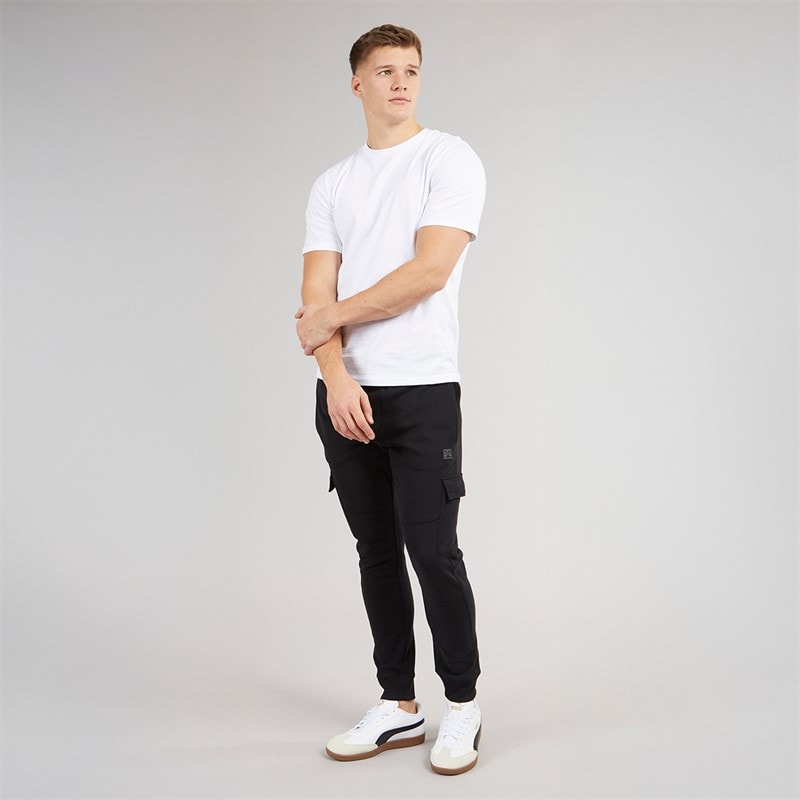 Tokyo Laundry Mens Veyle Cargo Joggers Black - Image 4