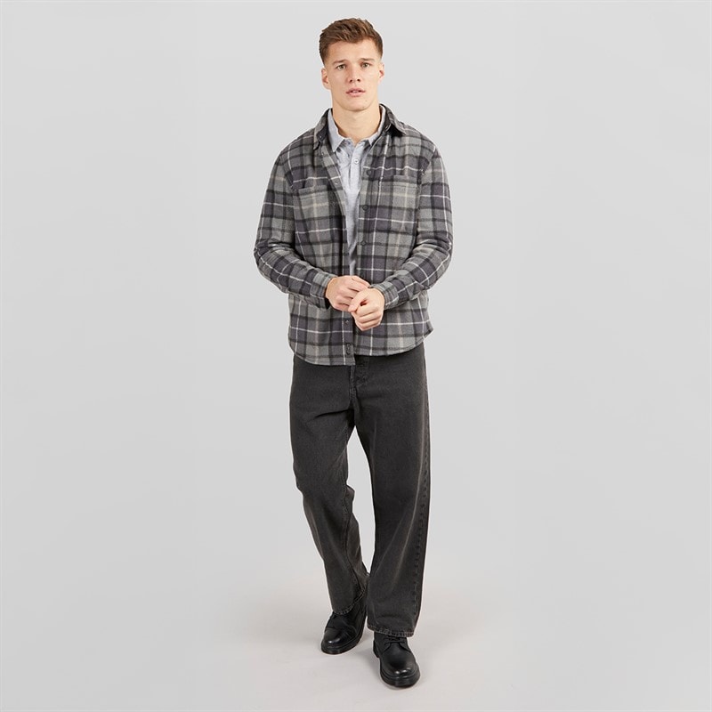 Tokyo Laundry Mens Teo Long Sleeve Shirt Charcoal - Image 4