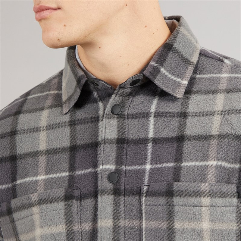 Tokyo Laundry Mens Teo Long Sleeve Shirt Charcoal - Image 5