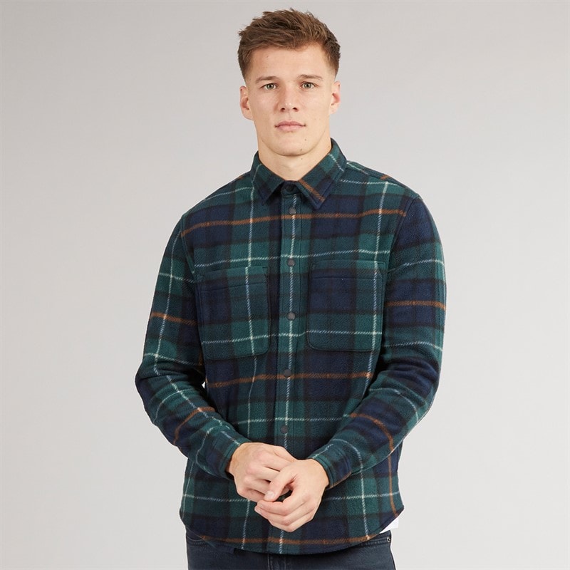 Tokyo Laundry Mens Teo Long Sleeve Shirt Green - Image 3