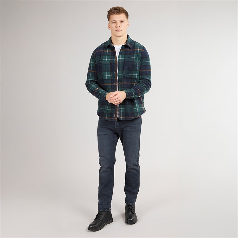 Tokyo Laundry Mens Teo Long Sleeve Shirt Green - Image 4