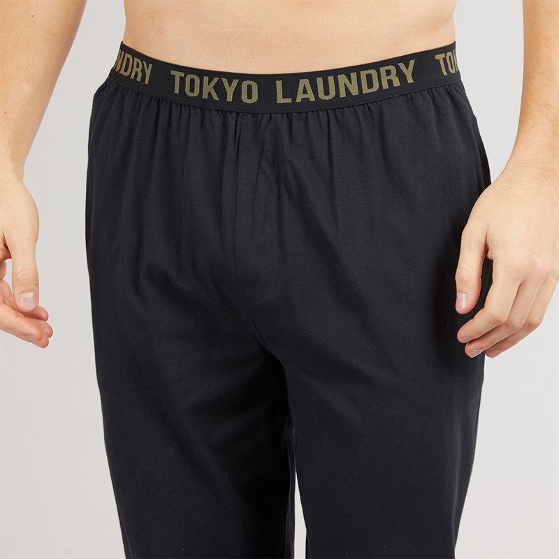 Tokyo Laundry Mens Payden Loungewear Set Black - Image 3