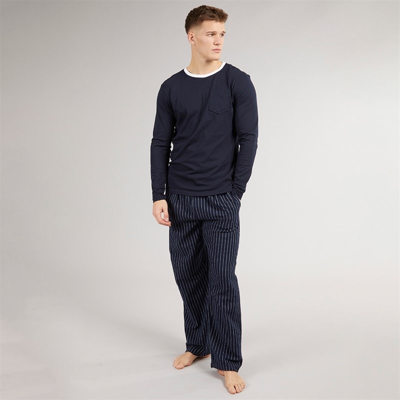 Tokyo Laundry Mens Laniis Loungewear Set Navy - Image 1