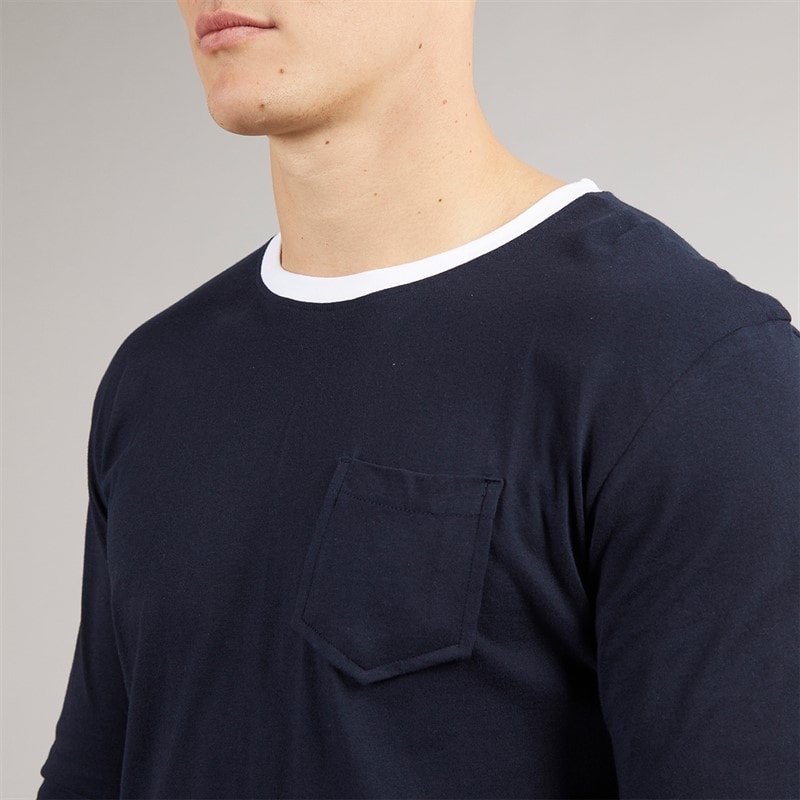 Tokyo Laundry Mens Laniis Loungewear Set Navy - Image 5