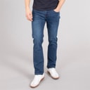 Tokyo Laundry Mens Shriner Straight Leg Jeans Indigo Wash