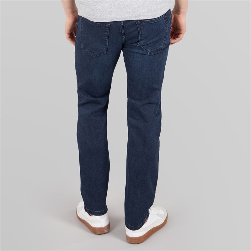 Tokyo Laundry Mens Shriner Straight Leg Jeans Dark Indigo Wash - Image 2
