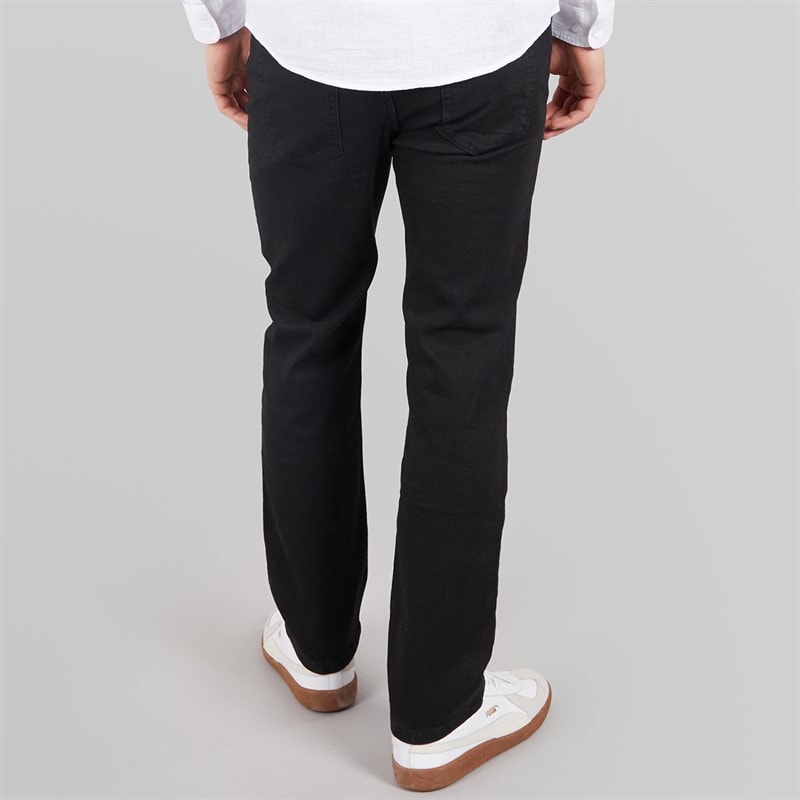 Tokyo Laundry Mens Shriner Straight Leg Jeans Black Wash - Image 2