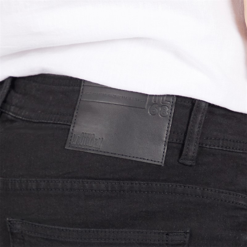 Tokyo Laundry Mens Shriner Straight Leg Jeans Black Wash - Image 3