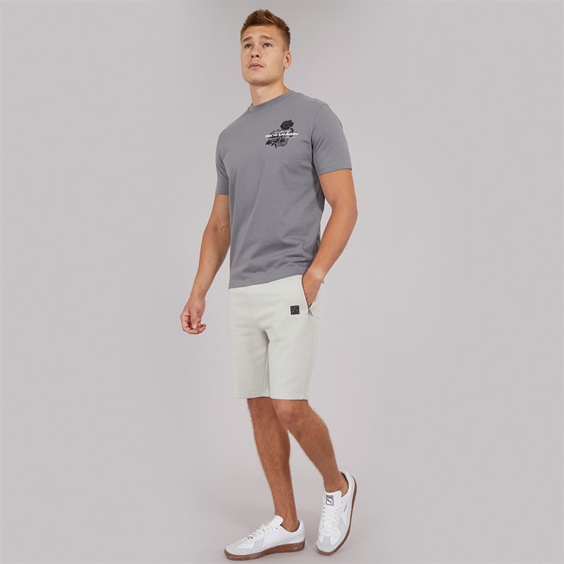 Tokyo Laundry Mens Redact T-Shirt Grey - Image 3