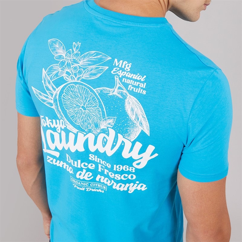 Tokyo Laundry Mens Arlington T-Shirt Blue - Image 3