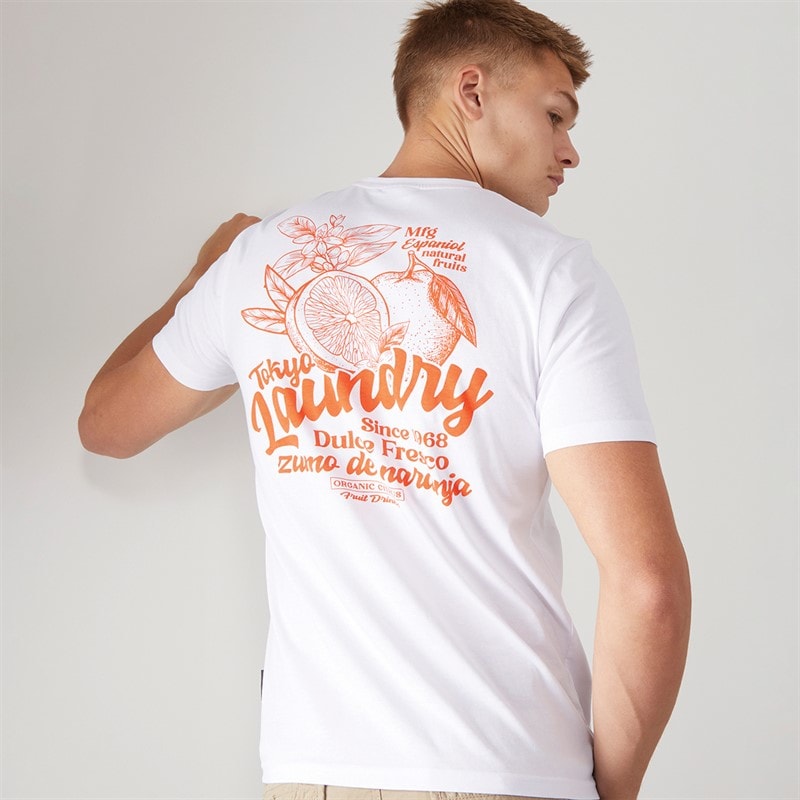 Tokyo Laundry Mens Arlington T-Shirt White - Image 1
