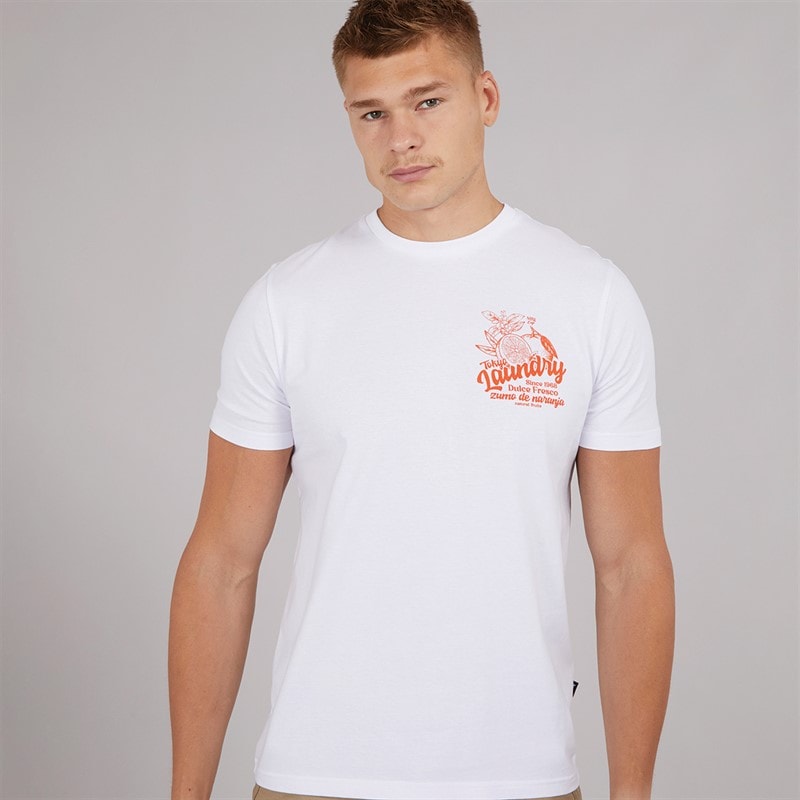 Tokyo Laundry Mens Arlington T-Shirt White - Image 2