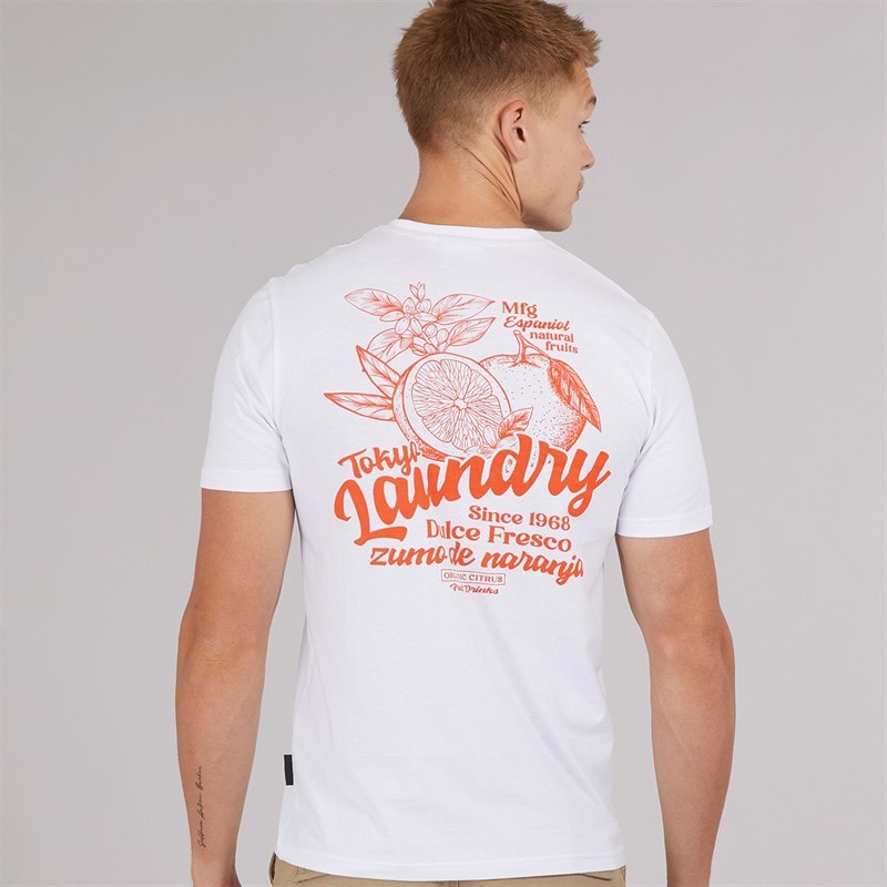 Tokyo Laundry Mens Arlington T-Shirt White - Image 3