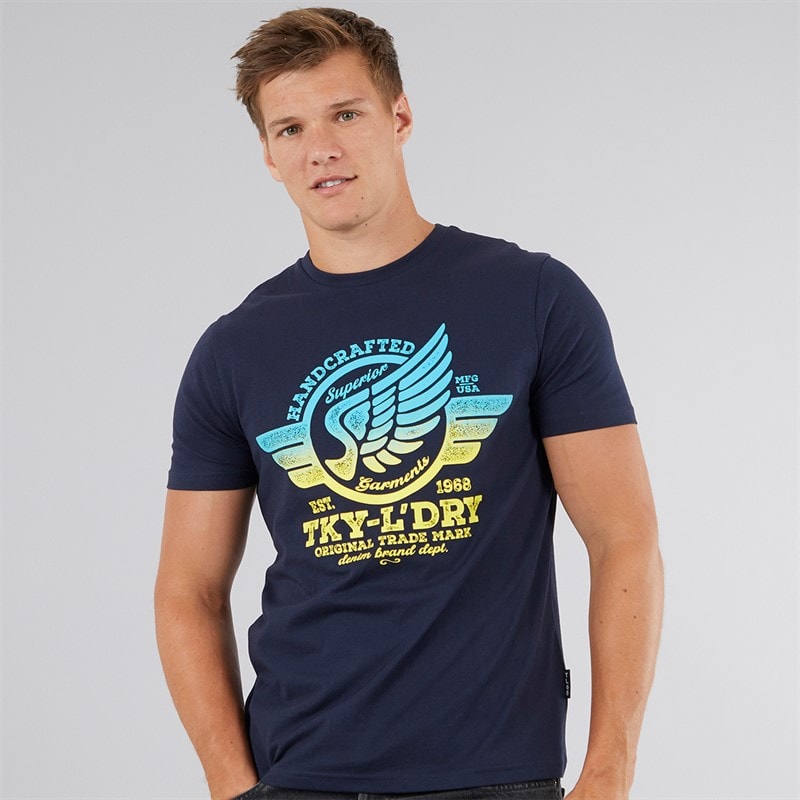 Tokyo Laundry Mens Debenham T-Shirt Navy