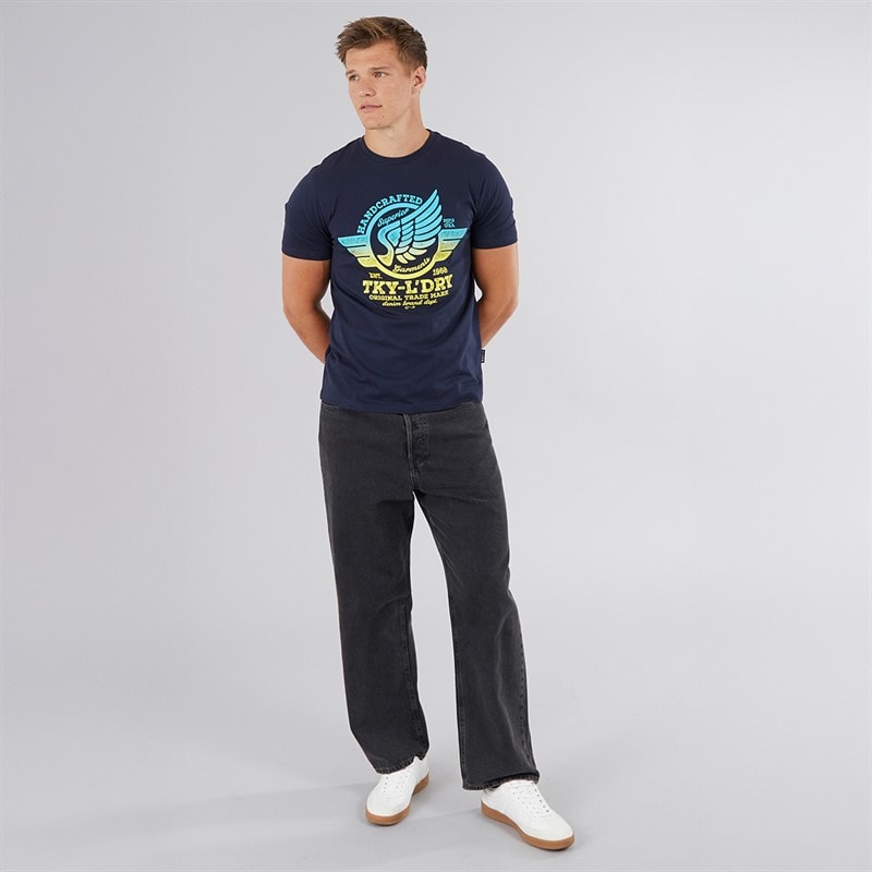 Tokyo Laundry Mens Debenham T-Shirt Navy - Image 3