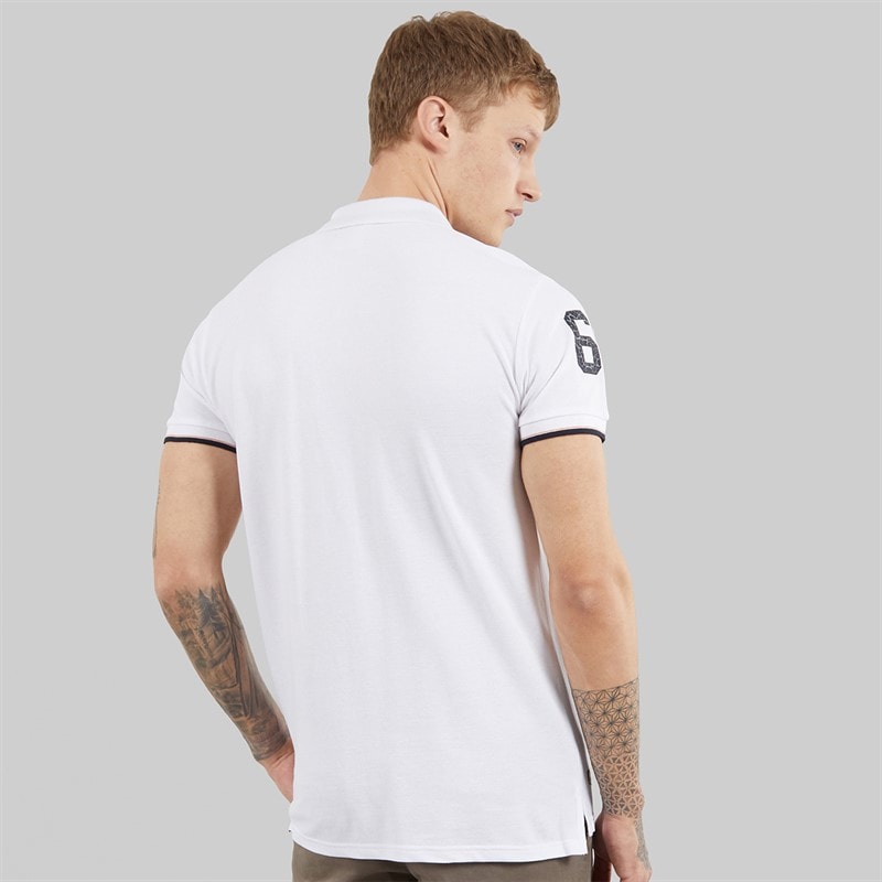 Tokyo Laundry Mens Sporty Polo Shirt Optic White - Image 2