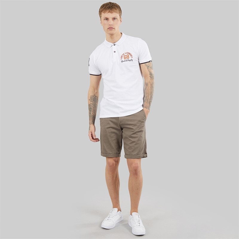 Tokyo Laundry Mens Sporty Polo Shirt Optic White - Image 4