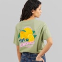 Tokyo Laundry Womens Cairo T-Shirt Acid Wash Sage