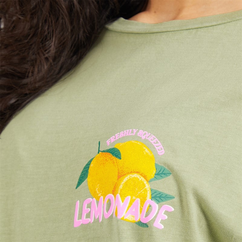 Tokyo Laundry Womens Cairo T-Shirt Acid Wash Sage - Image 5