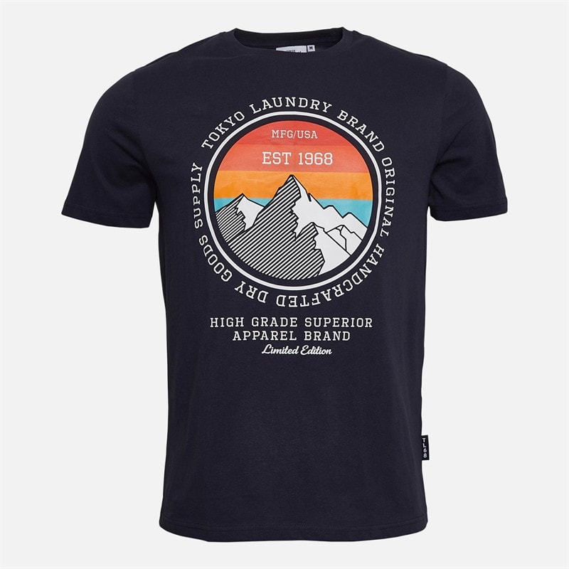 Tokyo Laundry Mens Allstar Three Pack Graphic T-Shirts Multi - Image 3