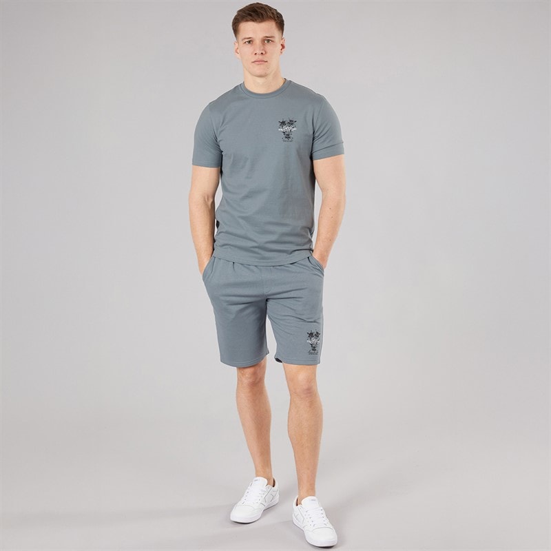 Tokyo Laundry Mens Talmai T-Shirt Cool Grey - Image 4