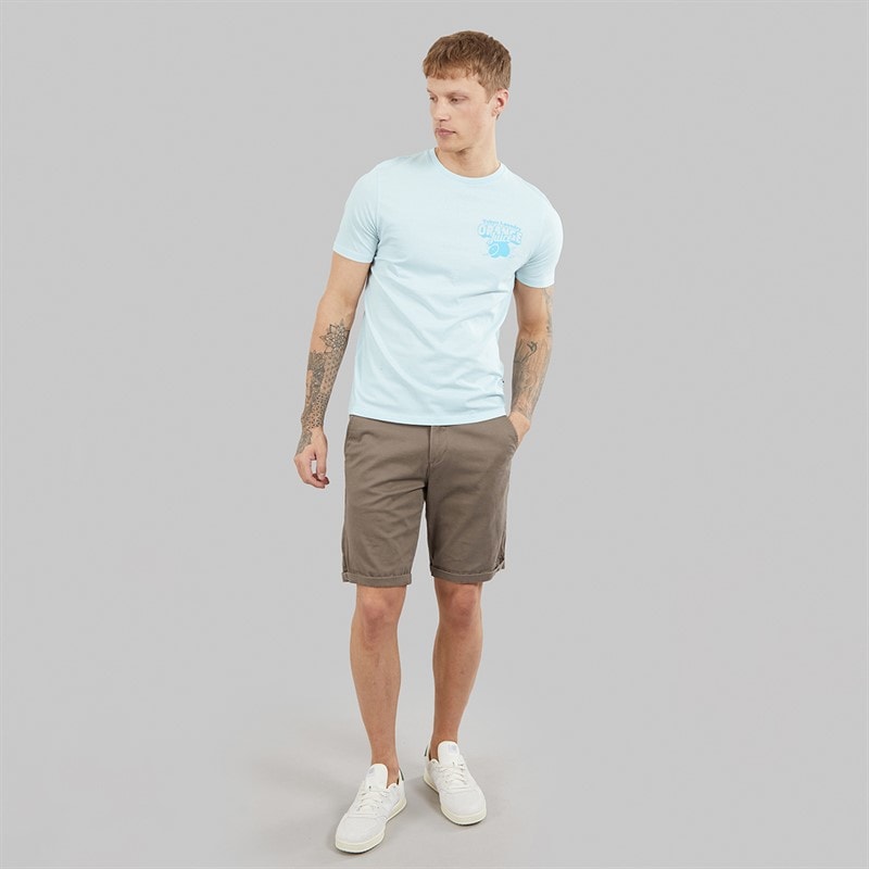 Tokyo Laundry Mens Men's Orange Juice T-Shirt Delicate Blue - Image 4