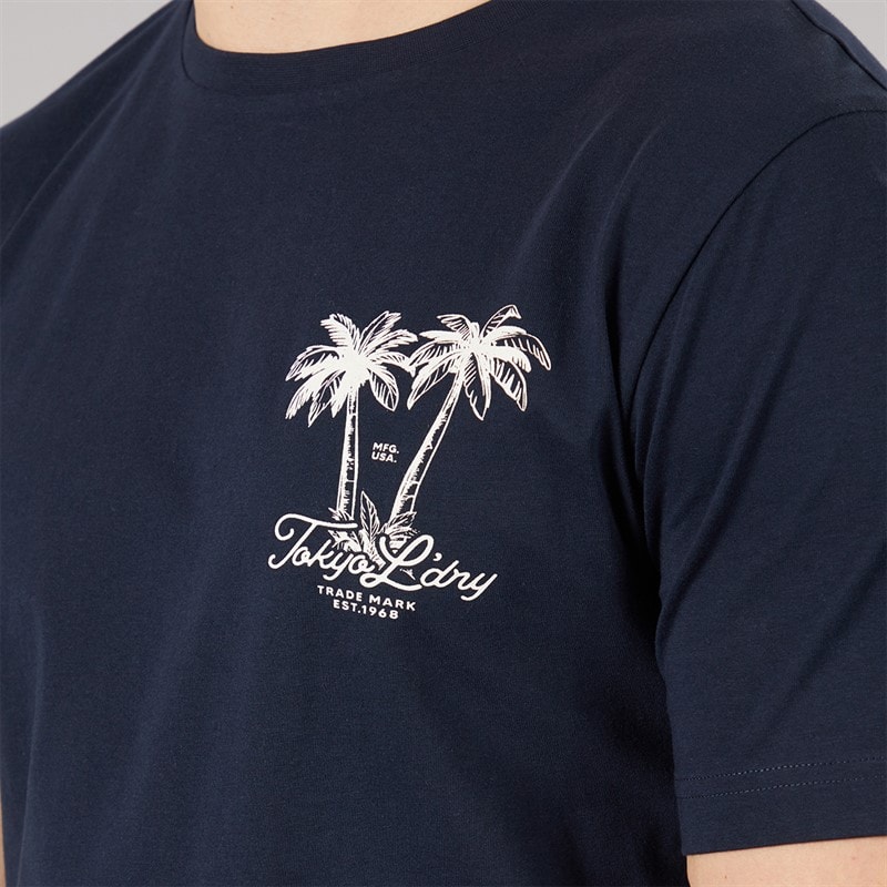 Tokyo Laundry Mens Men's Tamanna T-Shirt And Jersey Shorts Set Set Sky Captain Navy - Image 3