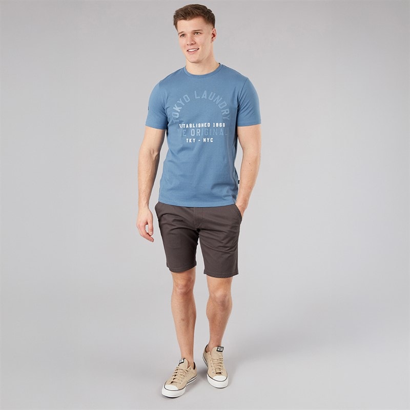 Tokyo Laundry Mens Men's Lewes T-Shirt Blue - Image 4