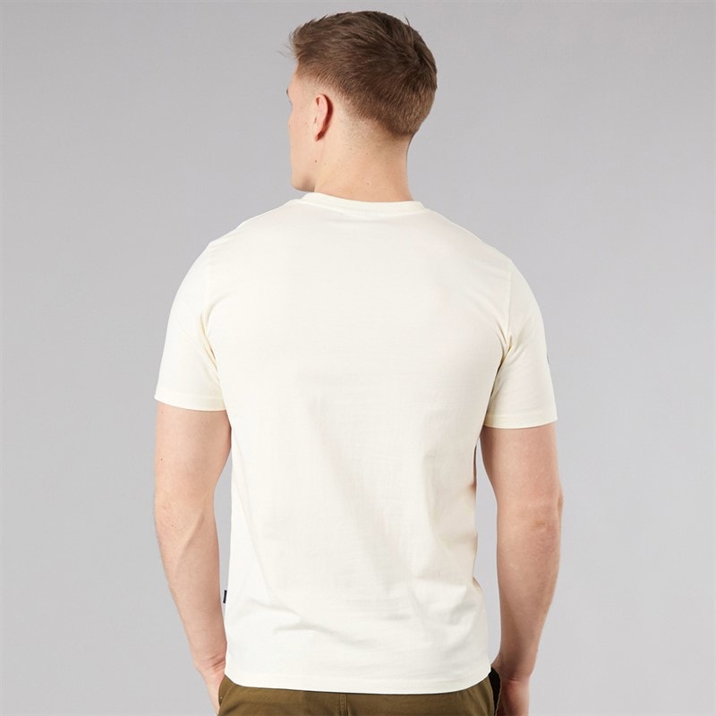 Tokyo Laundry Mens Lewes T-Shirt Cream - Image 2